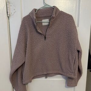 Cozy Purple Sherpa Pullover